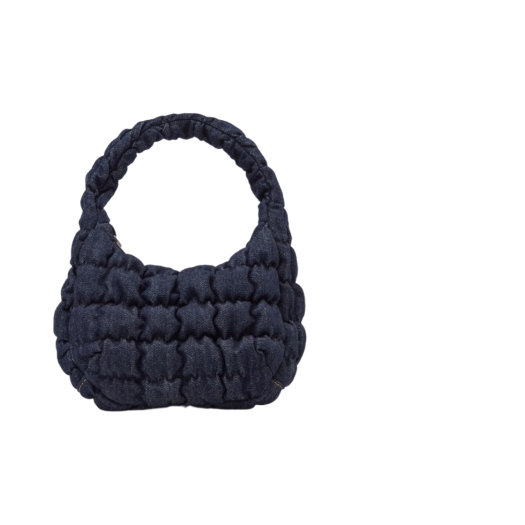 COS Quilted Micro Bag Dark Blue Denim