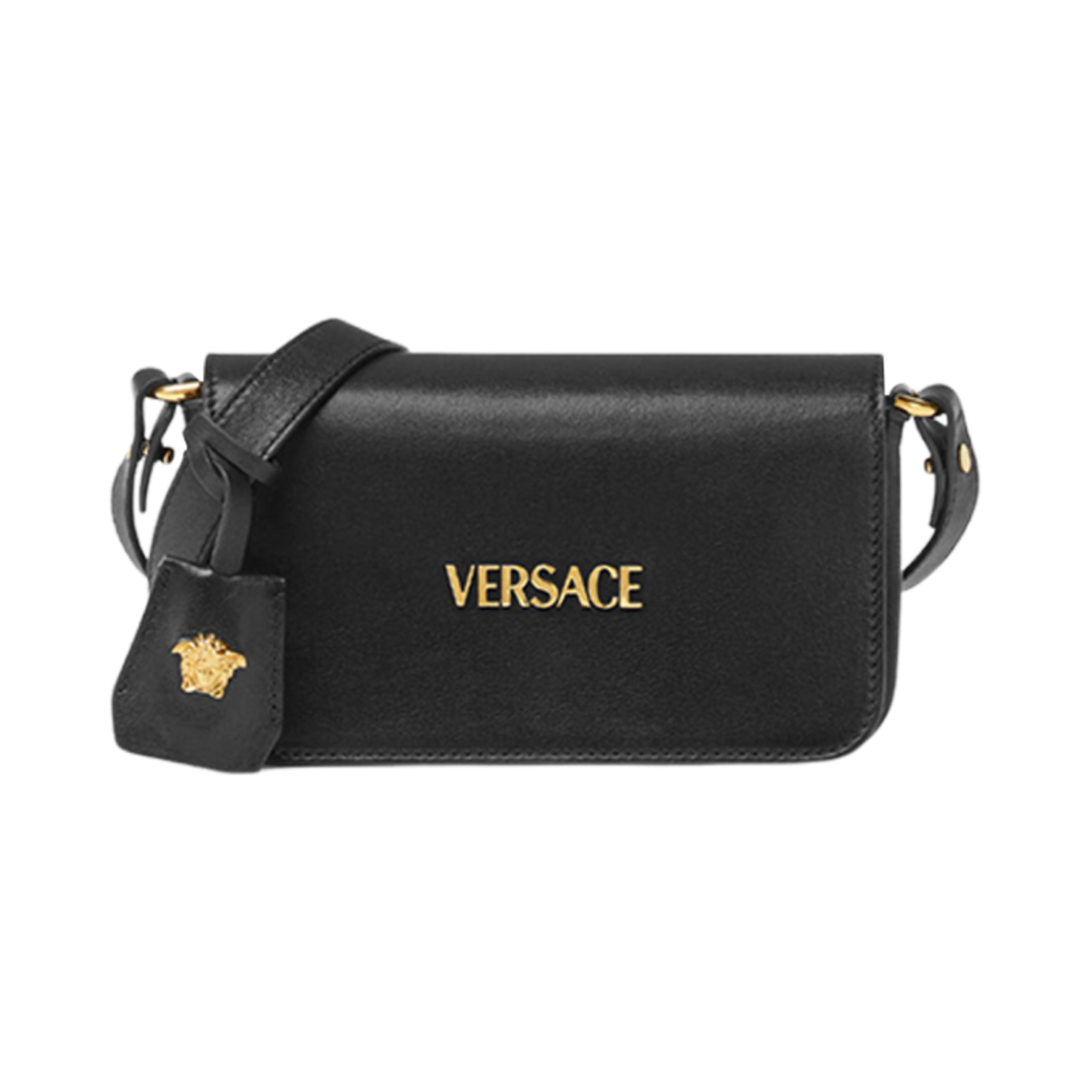 1018747-1A13171-1B00V Versace Tag Mini Bag Black Gold