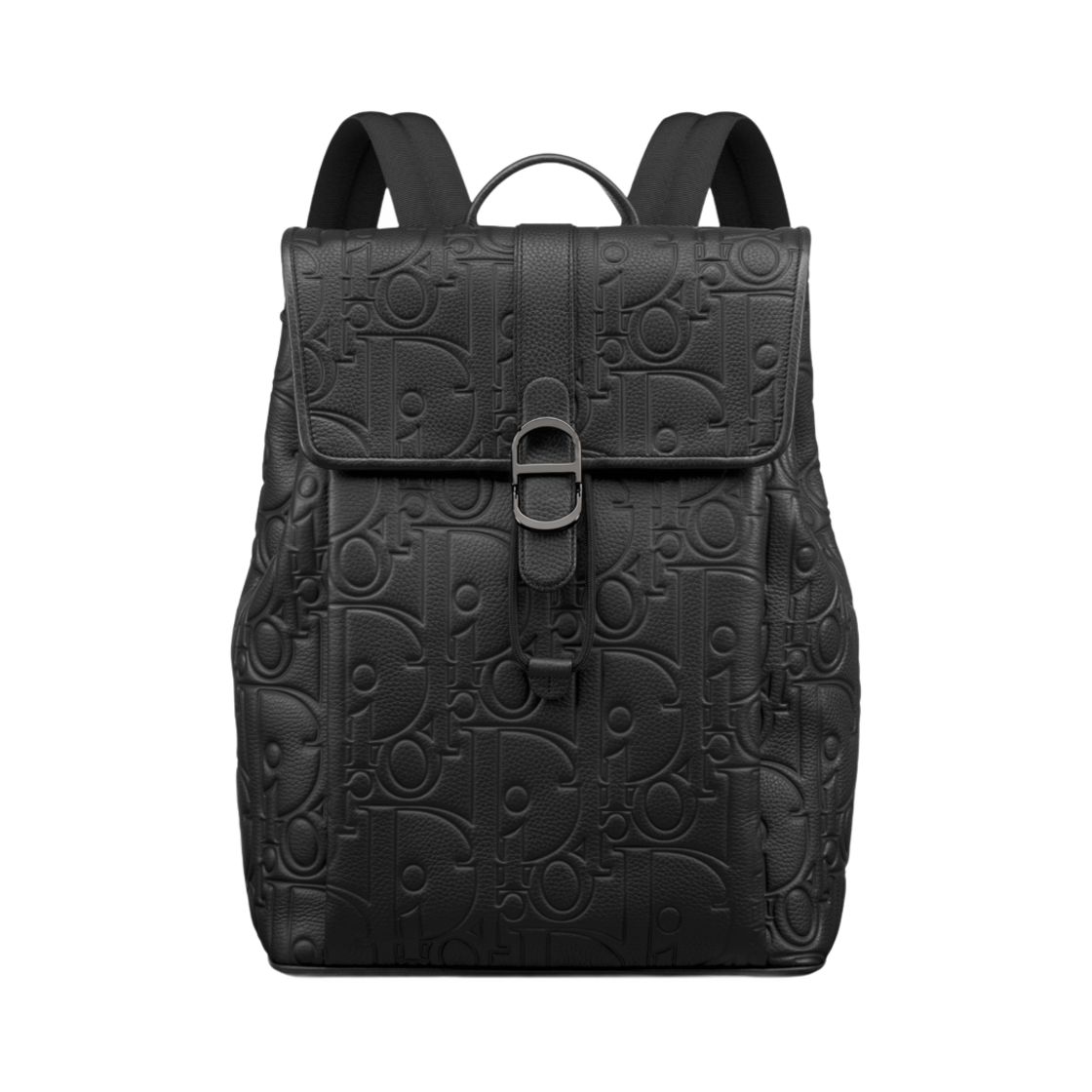 1ESBA231LLG-H00N Dior Daily Backpack with Flap Dior Gravity Leather and Grained Calfskin Black