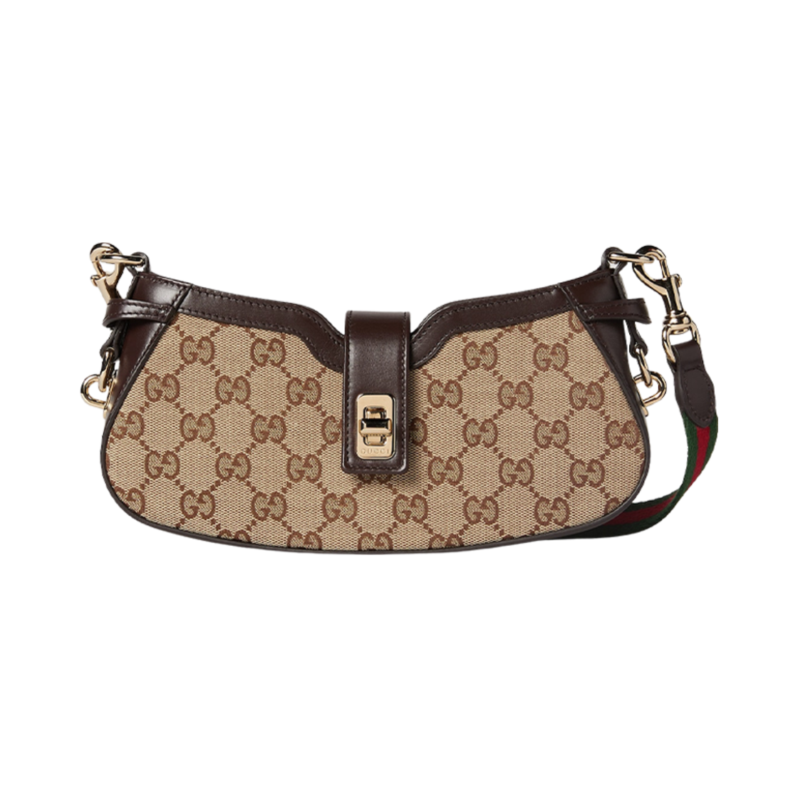 786015-FADAC-9762 Gucci Moon Side Mini Shoulder Bag Beige Ebony Canvas - 대표 이미지 #1