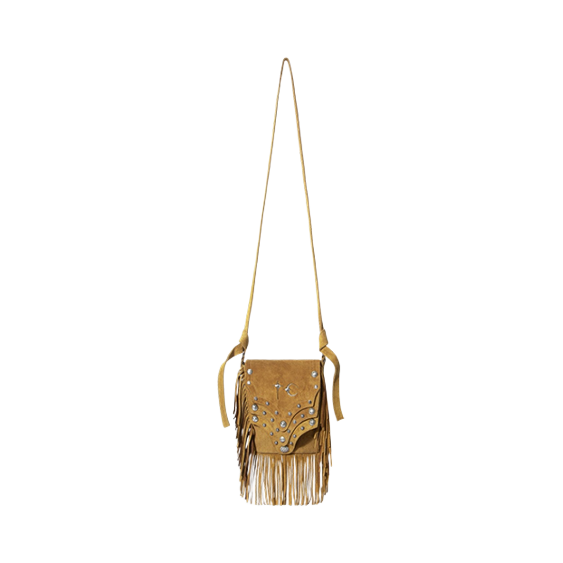 떠그 클럽 캐슬 카우보이 메신저 백 베이지 스웨이드(Thug Club Castle Cowboy Messenger Bag Beige Suede)