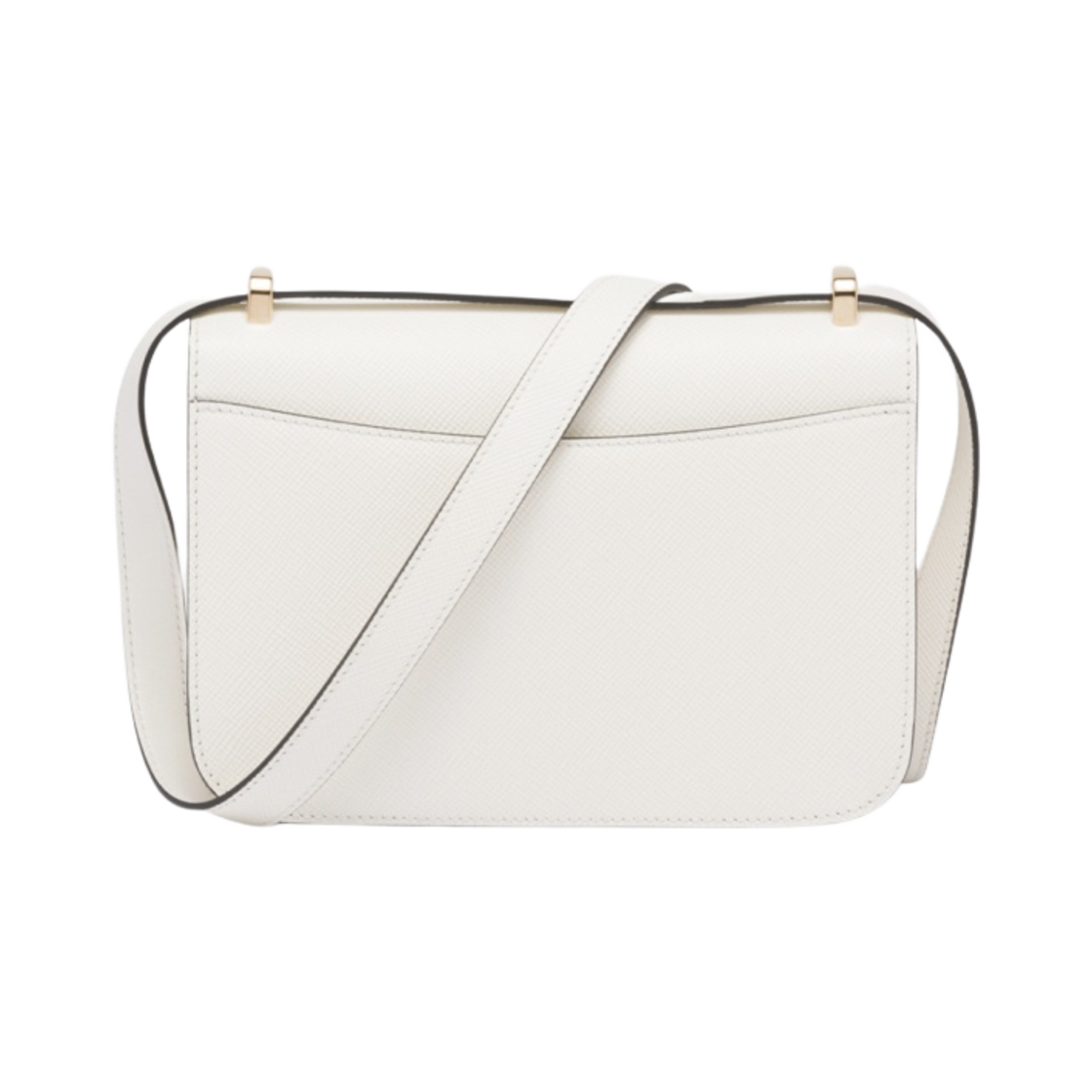 프라다 엠블럼 사피아노 숄더백 화이트(Prada Embleme Saffiano Shoulder Bag White) - 2