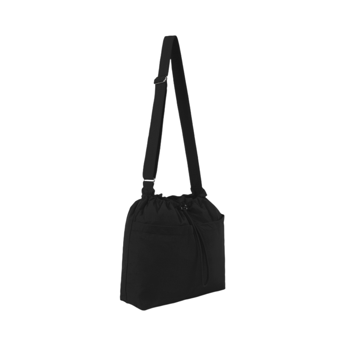 GU 나일론 드로우스트링 숄더백 블랙(GU Nylon Drawstring Shoulder Bag Black) - 2