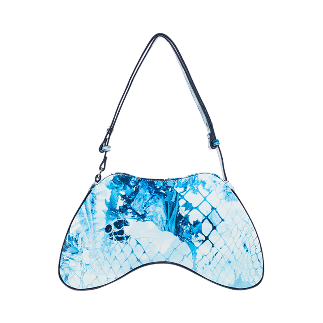 디젤 플레이-숄더 플레이 숄더 숄더 백 프린티드 글로시 PU 어반 아쥬르(Diesel Play-Shoulder Play Shoulder Shoulder Bag In Printed Glossy PU Azure) - 2