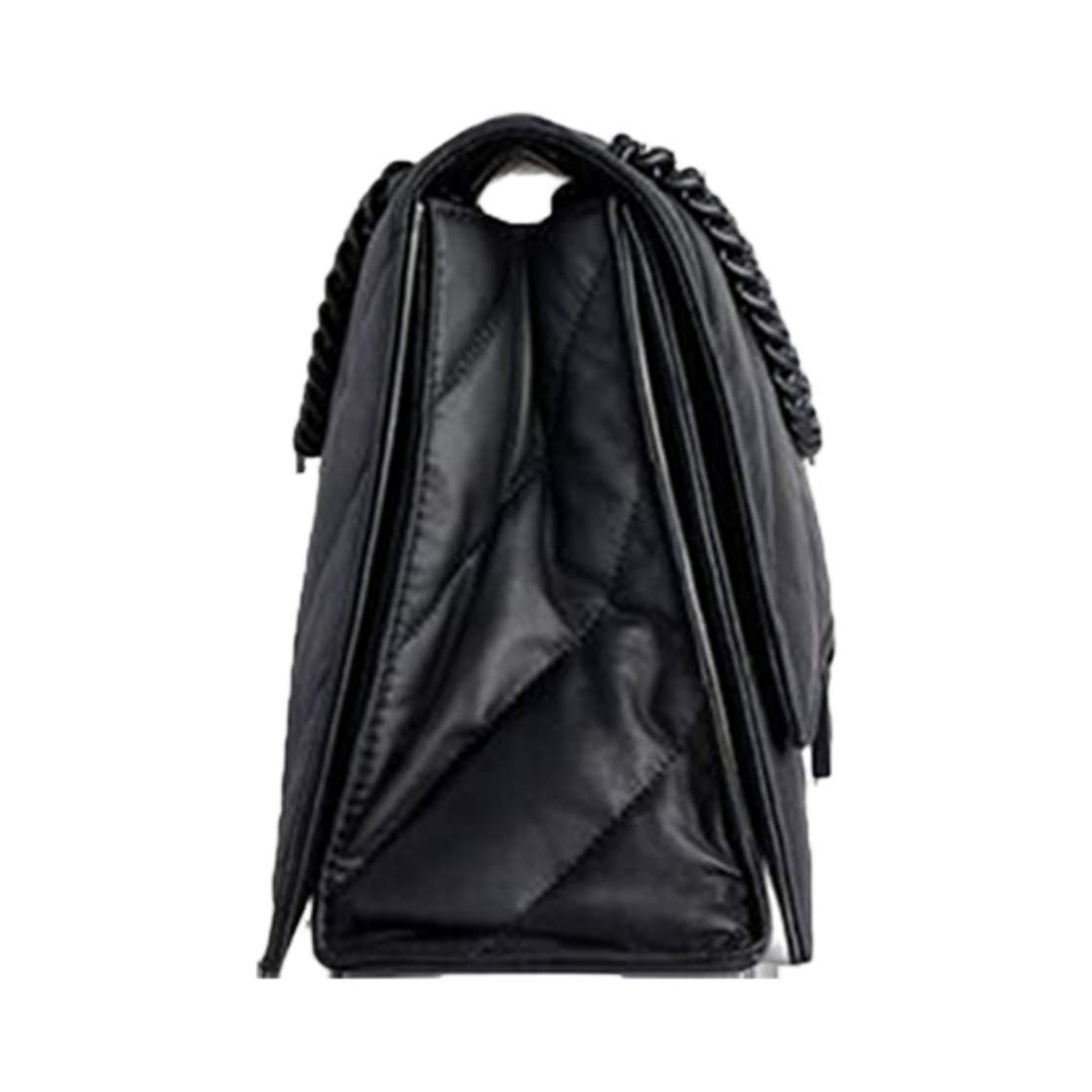 발렌시아가 크러쉬 미디움 체인백 퀼티드 블랙(Balenciaga Crush Medium Chain Bag Quilted Black) - 3