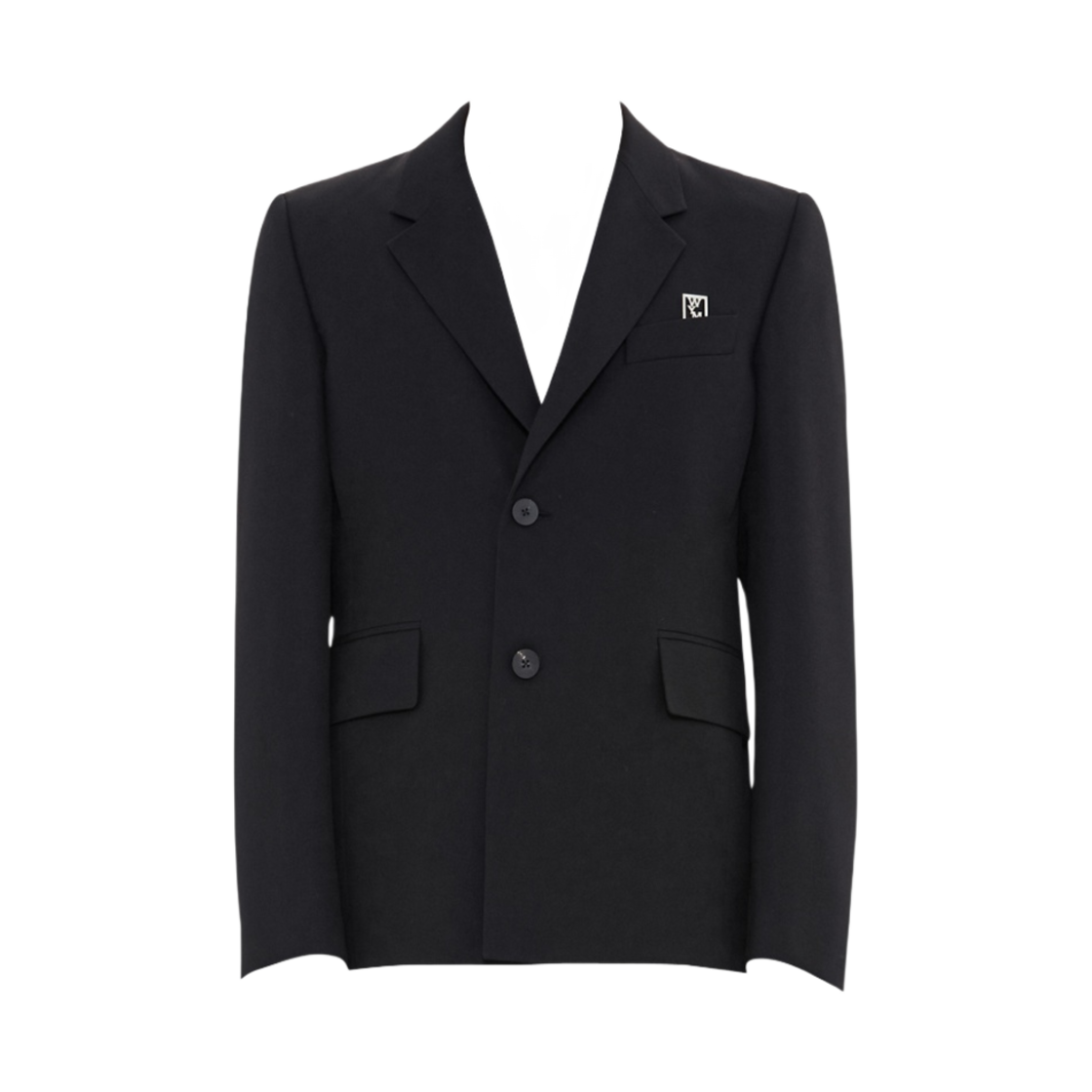 우영미 울 싱글 자켓 블랙 - 23SS