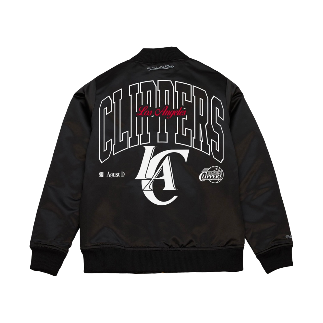 미첼앤네스 x 슈가 글리치 봄버 로스앤젤레스 클리퍼스 블랙(Mitchell & Ness x Suga Glitch Bomber Los Angeles Clippers Black) - 2