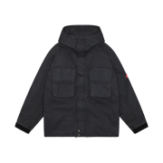 Cav Empt Overdye Hood Zip Jacket Black - 23FW