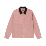 Stussy Washed Canvas Work Shirt Dusty Rose