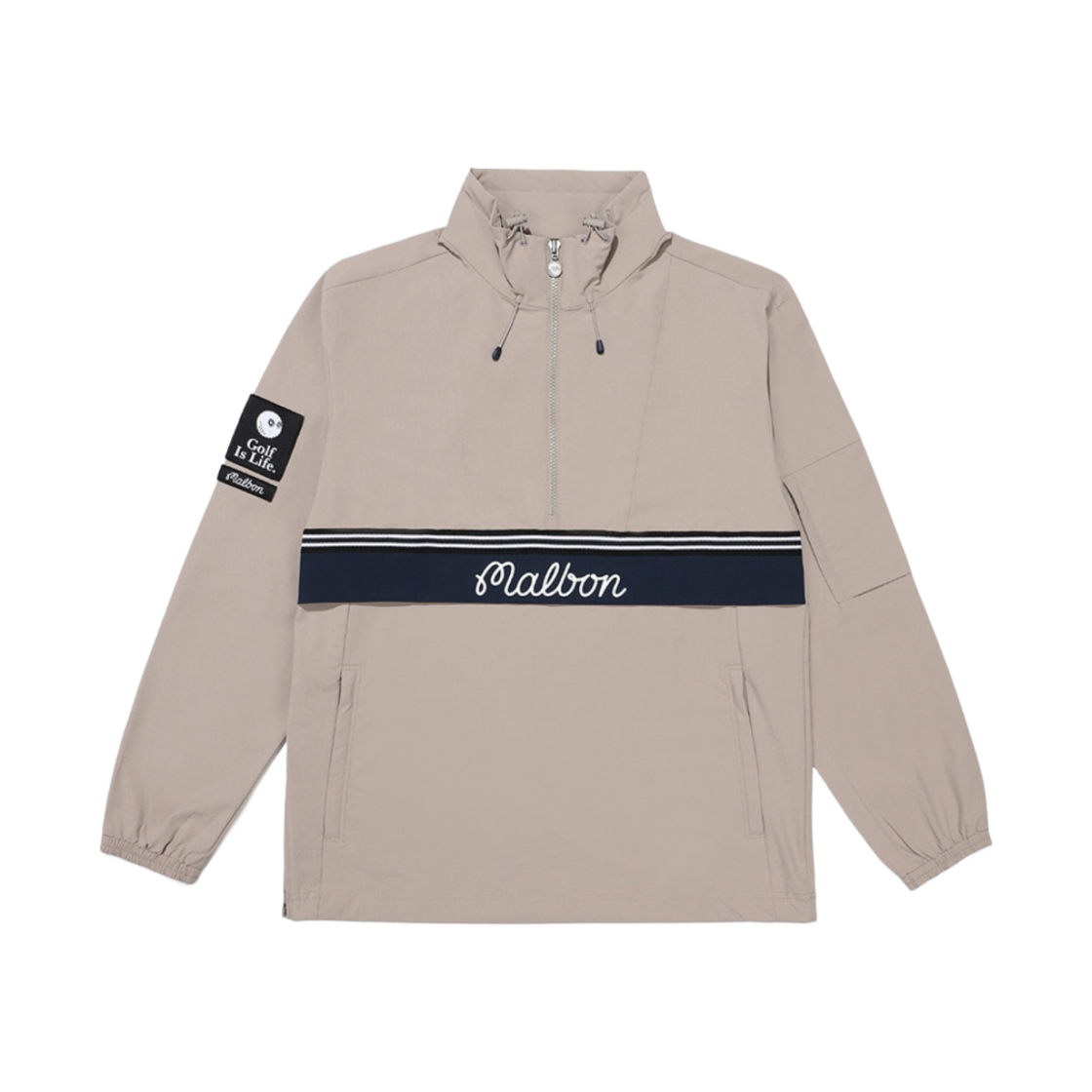 - Malbon Golf Anorak Jacket Beige