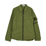 Stone Island 10502 Naslan Light Garment Dyed Overshirt Olive Green - 22SS