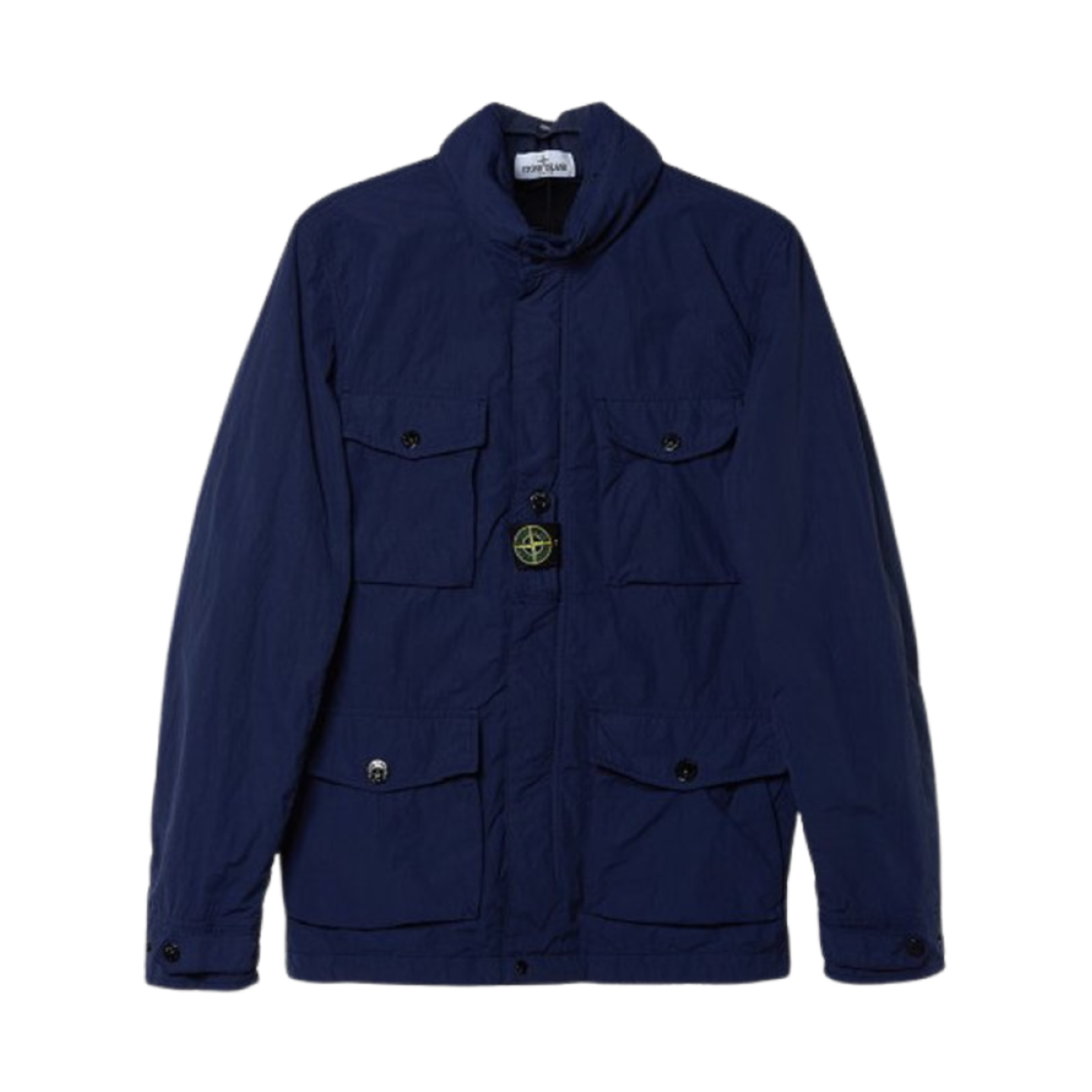 741640430-V0028 (Kids) Stone Island 40430 Logo Patch Overshirt Marine Blue - 21SS