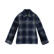 Wooyoungmi Check Jacket Blue - 24FW