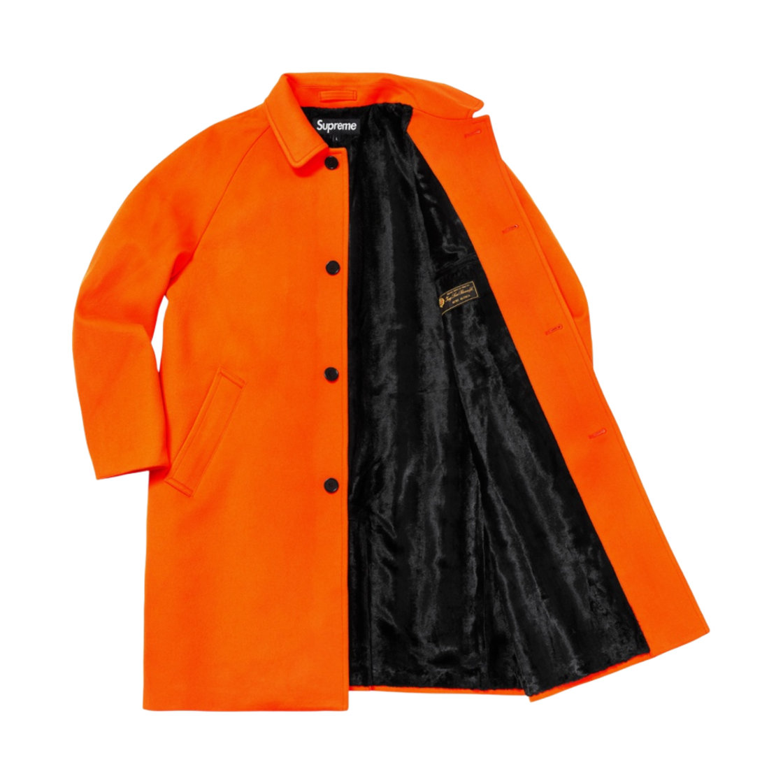 슈프림 울 트렌치 코트 네온 오렌지 - 18FW(Supreme Wool Trench Coat Neon Orange - 18FW) - 2