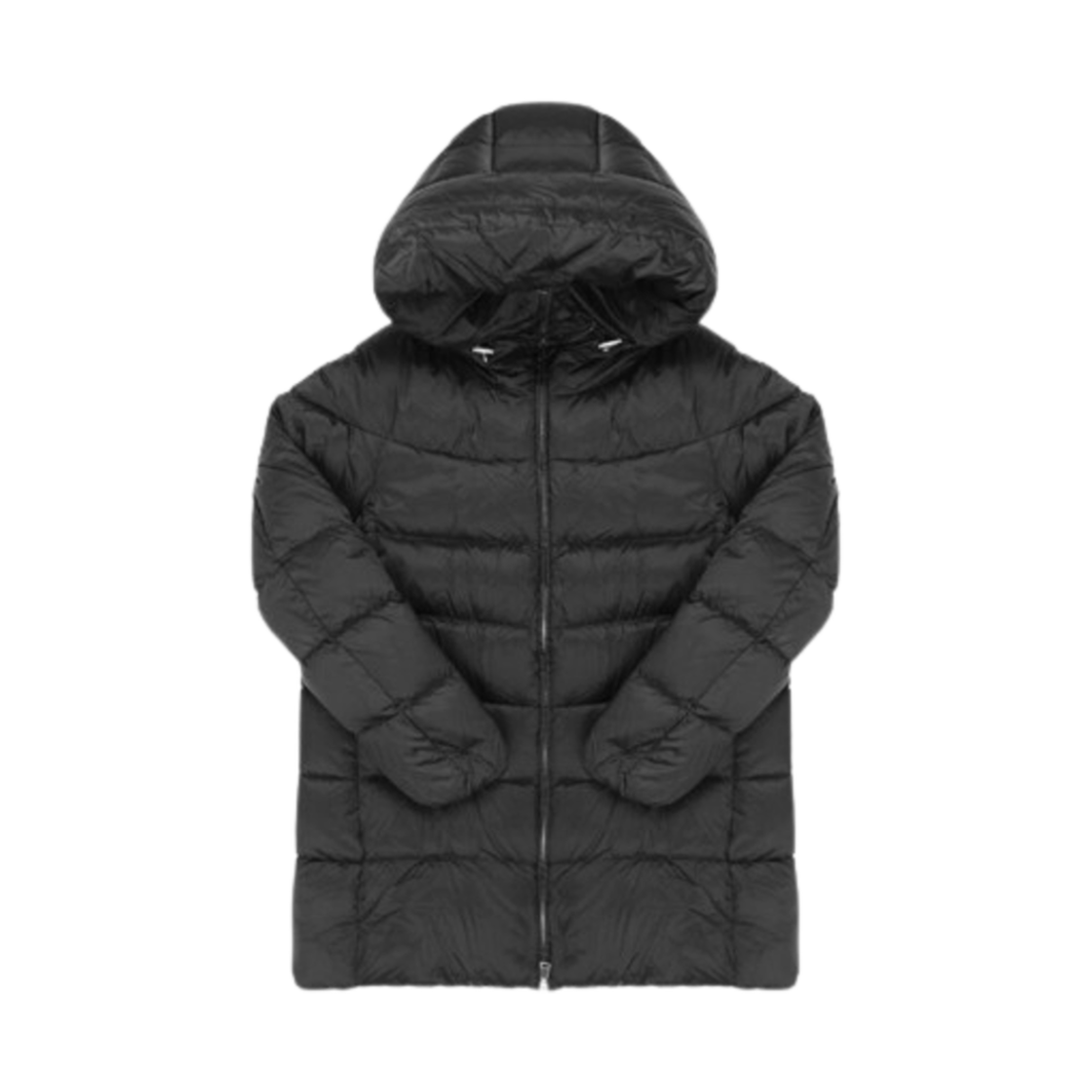 (W) 에드 케이프 덕 다운 하프 자켓 블랙((W) Add Cape Duck Down Half Jacket Black)