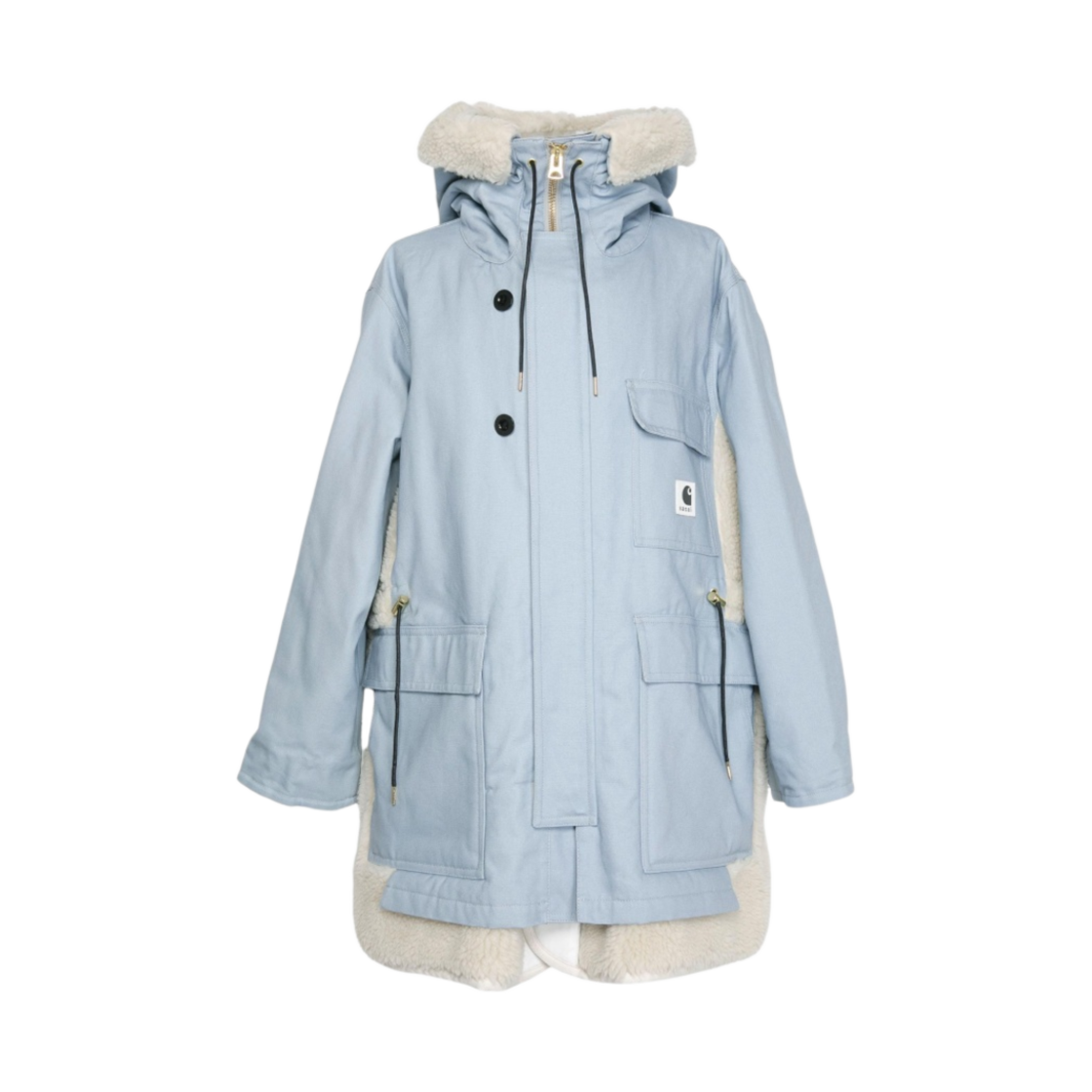 23-03109M-451 Sacai x Carhartt WIP Canvas Parka Siberian Light Blue