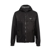 Prada Re-Nylon Blouson Jacket Black Iron Grey