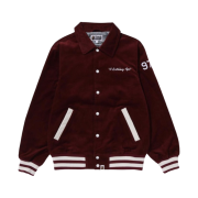 BAPE General Corduroy Varsity Jacket Burgundy