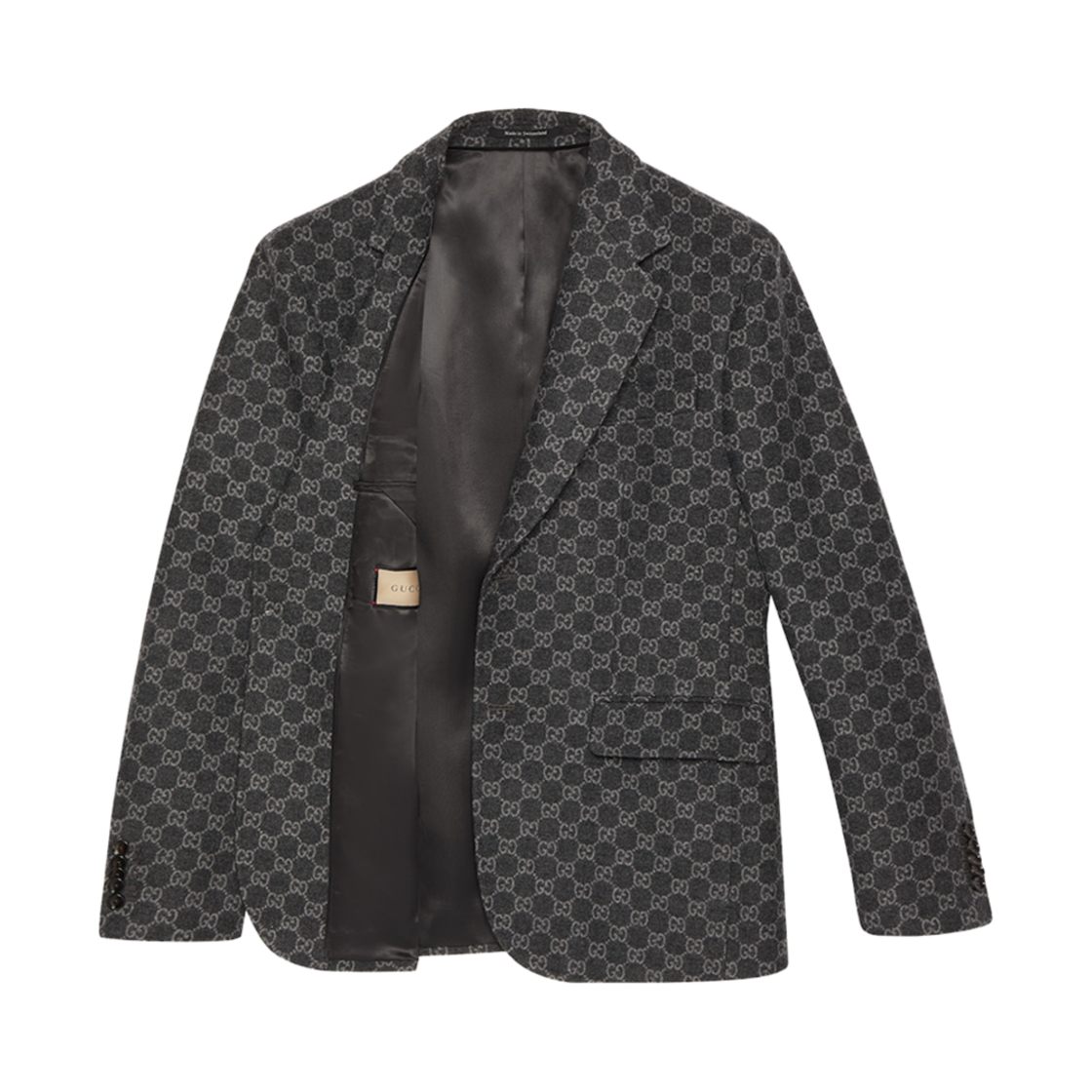 구찌 GG 플란넬 자켓 다크 그레이 그레이(Gucci GG Flannel Jacket Dark Grey Grey) - 2