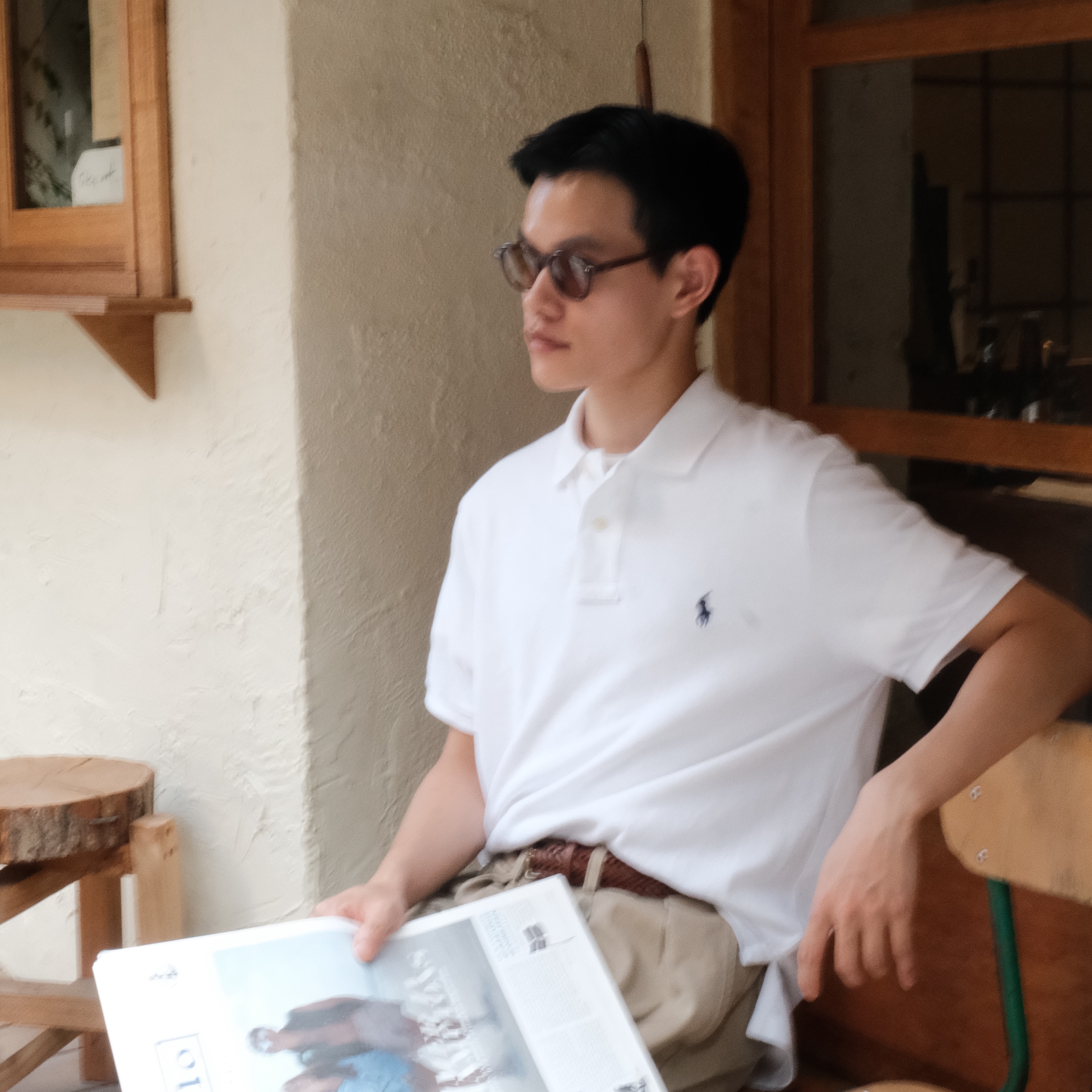 [20% 적립] Polo Ralph Lauren Classic Fit Mesh Polo Shirt White - 25FW 착용 스타일