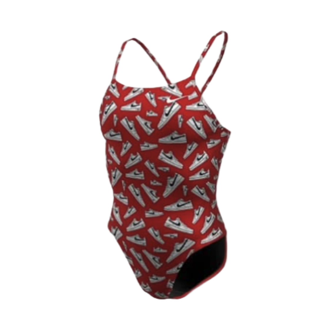 (W) 나이키 스윔 토스드 스니커즈 컷아웃 유니버시티 레드((W) Nike Swim Tossed Sneakers Cut Out University Red)