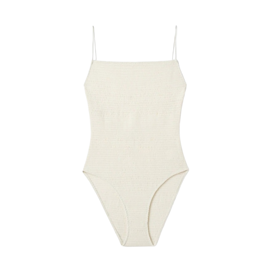 (W) 토템 스목 스윔수트 두부((W) Toteme Smocked Swimsuit Tofu) - 1
