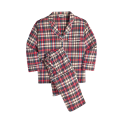 (W) Sleepy Jones Marina Pajama Set Flannel Taffeta Plaid