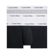 Calvin Klein Cotton Stretch 3-pack Low Rise Trunk Black White Grey Heather