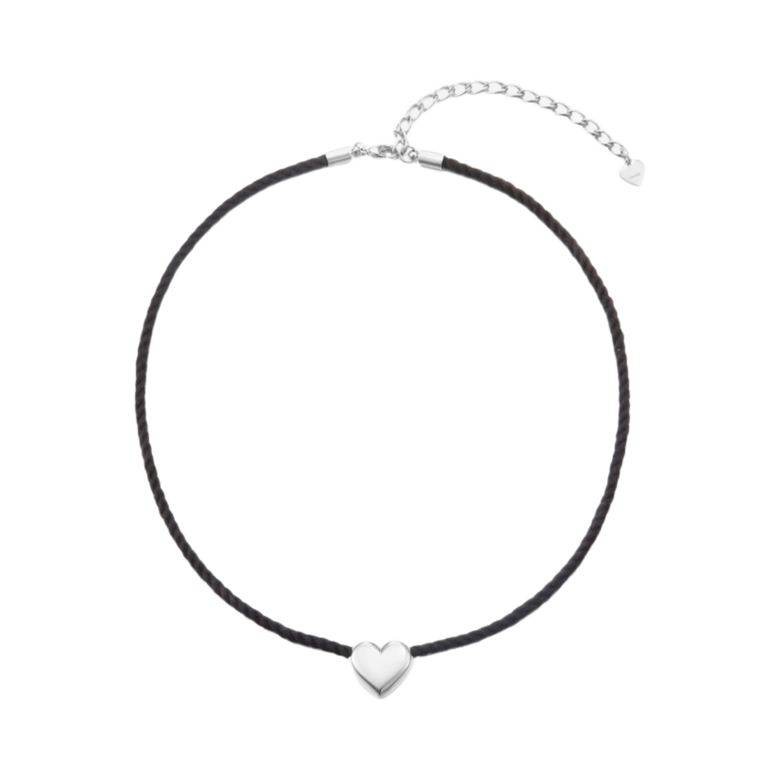 넘버링 하트 초커 스몰 실버(Numbering Heart Choker Silver) - 1