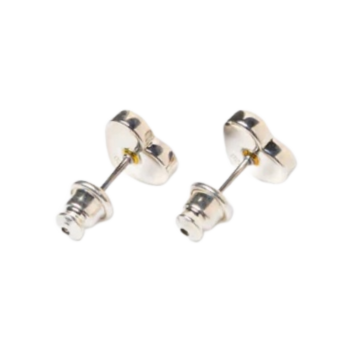 HM27GD065 Human Made Heart Silver Earring Red - #2