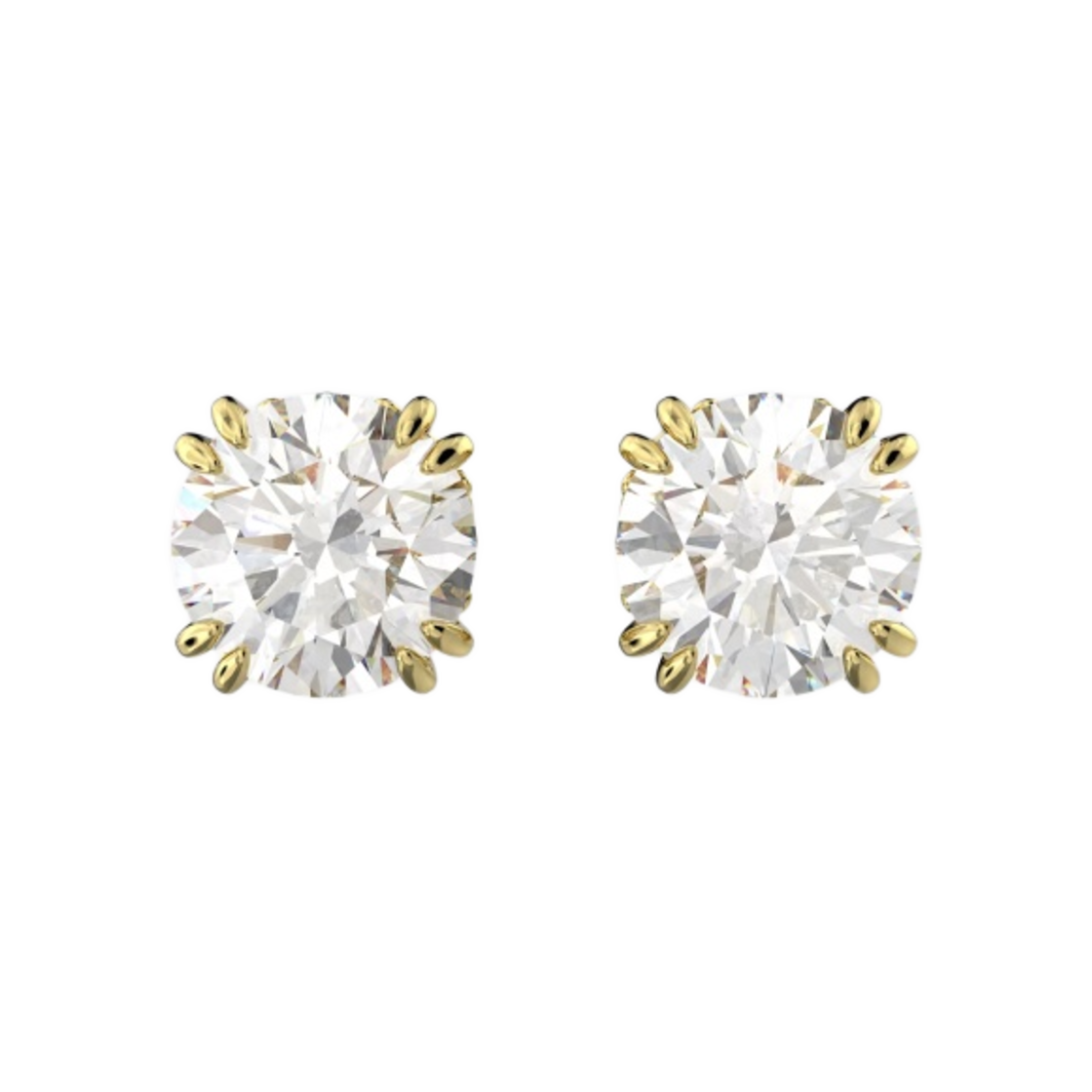 5642595 (W) Swarovski Constella Stud Earrings White Gold Plated