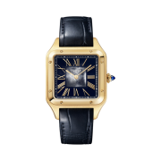 Cartier Santos Dumont Watch Large Quartz Yellow Gold Leather