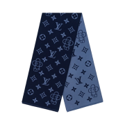 Louis Vuitton Monogram Vivienne Muffler Navy