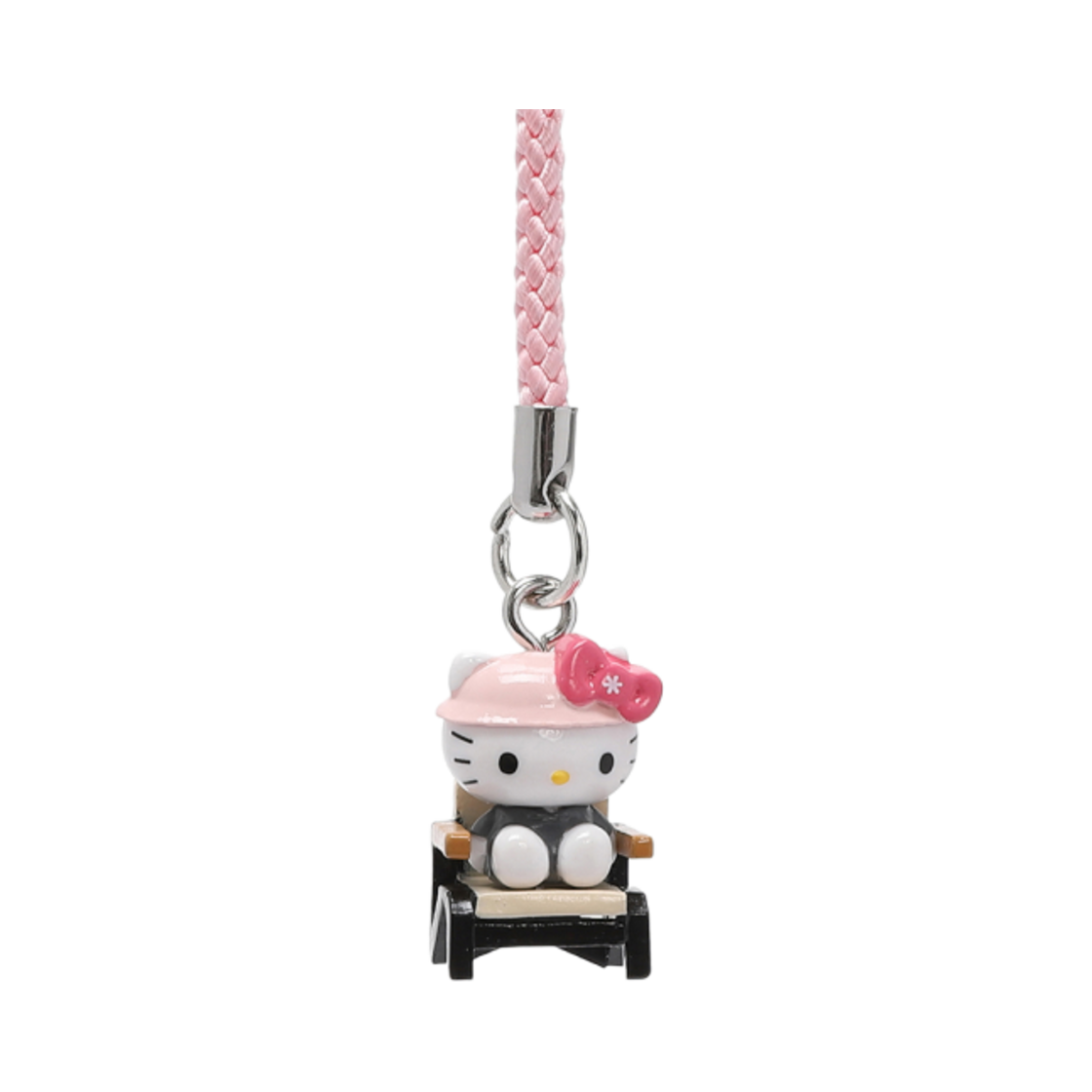 스노우 피크 x 헬로 키티 피규어 키링 로우 체어 화이트(Snow Peak x Hello Kitty Figure Keying Low Chair White)