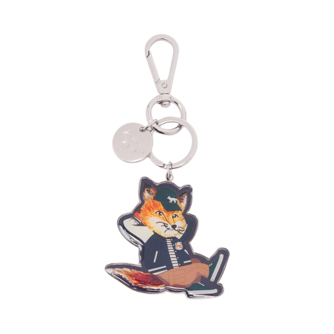 메종 키츠네 드레스드 폭스 키링 네이비(Maison Kitsune Dressed Fox Keyring Navy)
