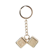 Stussy Metal Dice Keychain Brass