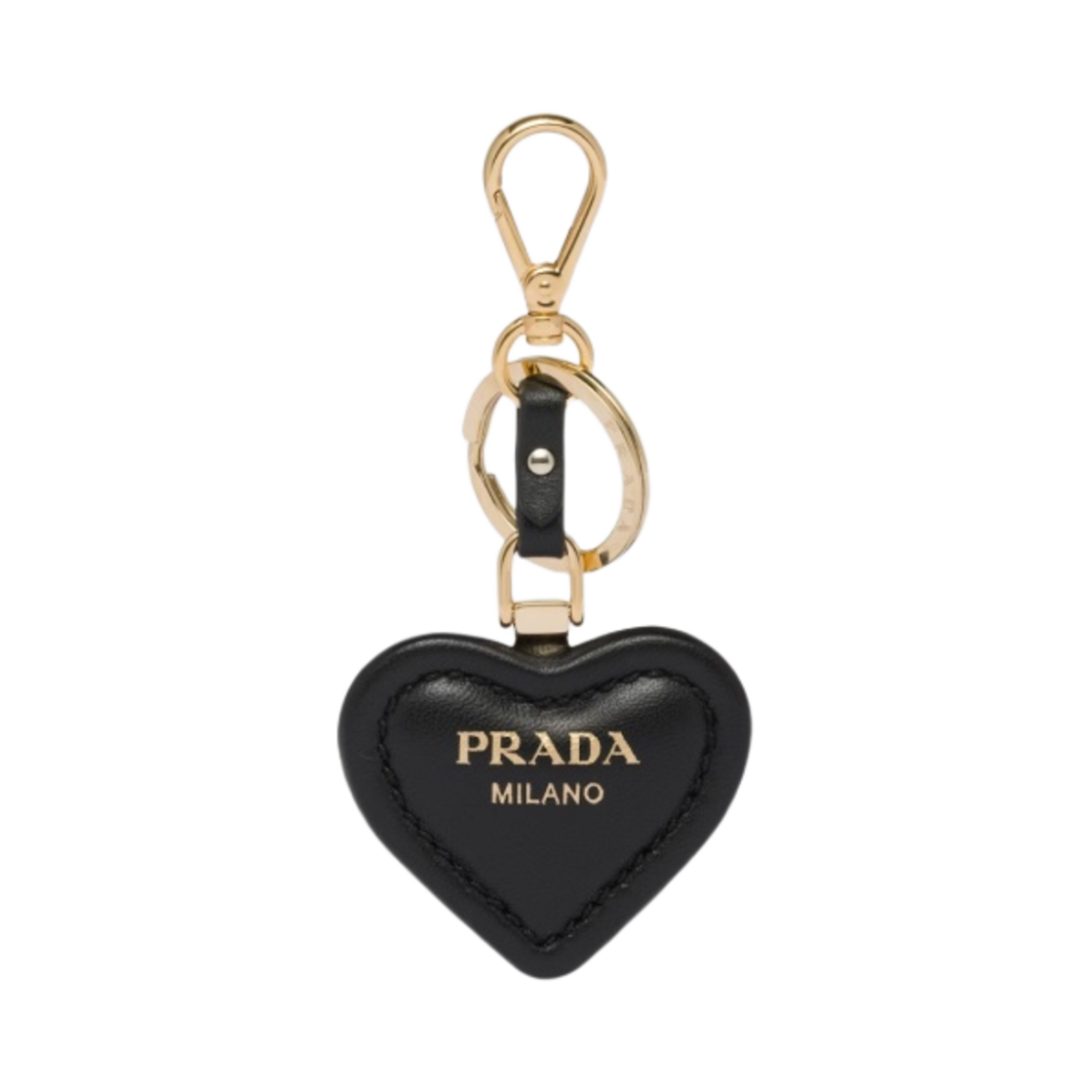 프라다 나파 레더 키링 블랙(Prada Nappa Leather Keyring Black) - 1