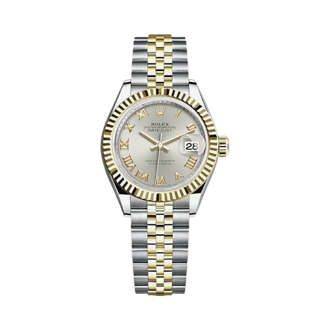 롤렉스 레이디-데이트저스트 28mm 279173 실버 로만 쥬빌리(Rolex Lady-Datejust 28mm 279173 Silver Roman Jubilee)