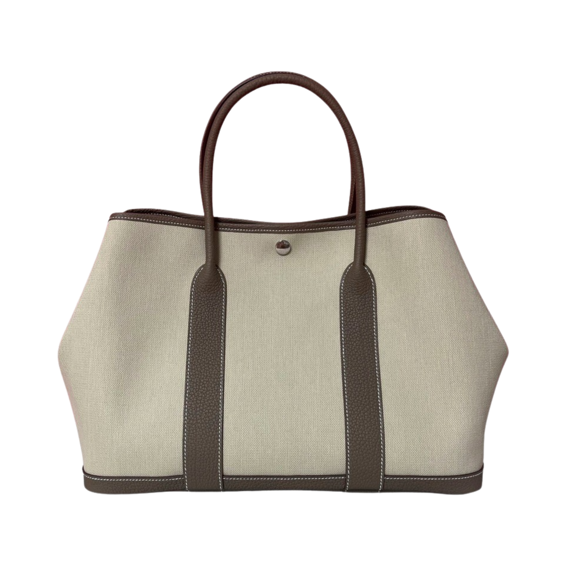 에르메스 가든 파티 36 백 밀리터리 캔버스 네곤다 & 팔라듐 하드웨어 베통 에뚜쁘(Hermes Garden Party 36 Bag Military Canvas Negonda & Palladium Beton Etoupe) - 1