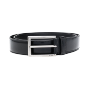Prada Brushed Leather Belt Black