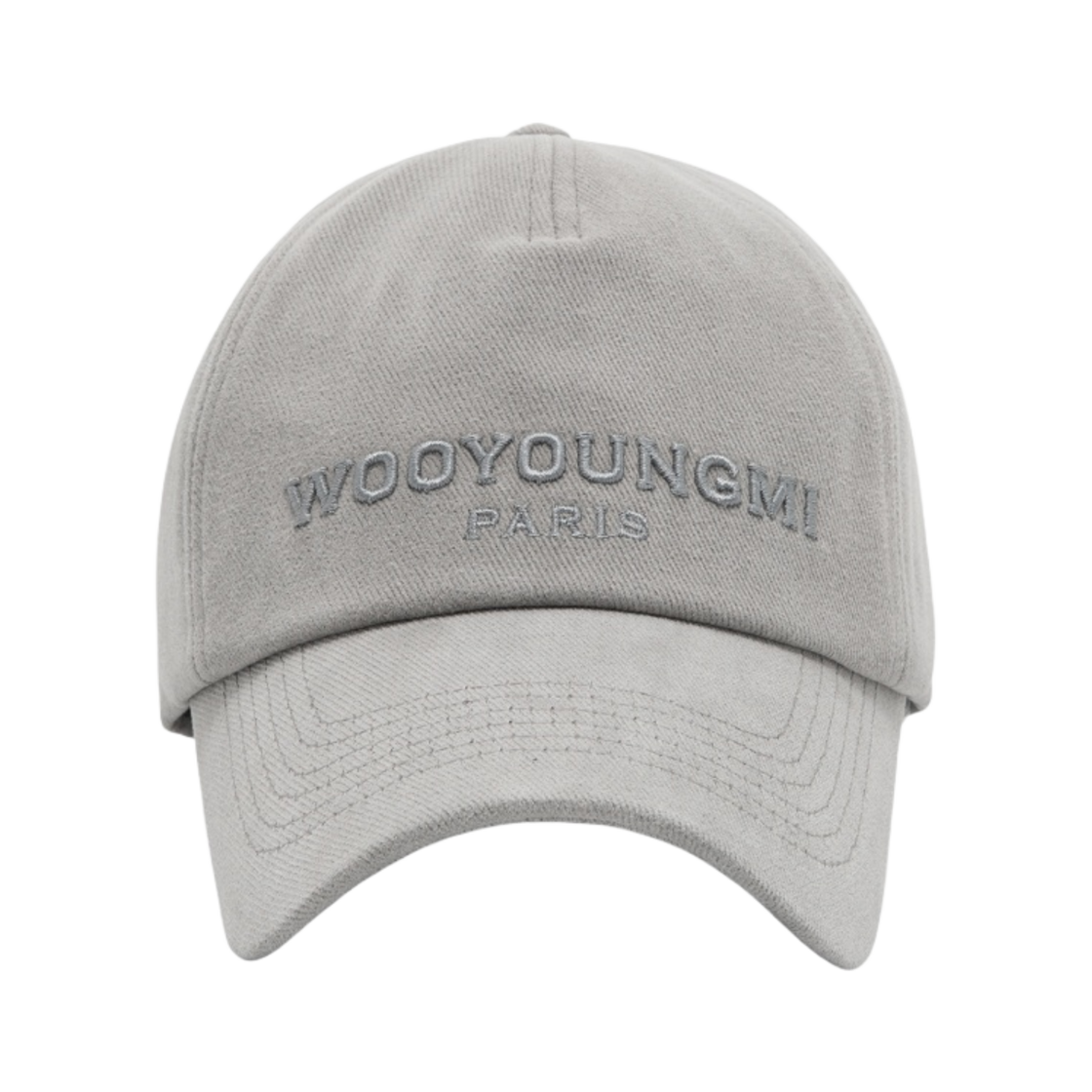 W233AC52824G Wooyoungmi Embroidered Ball Cap Gray - 23FW - 대표 이미지 #1