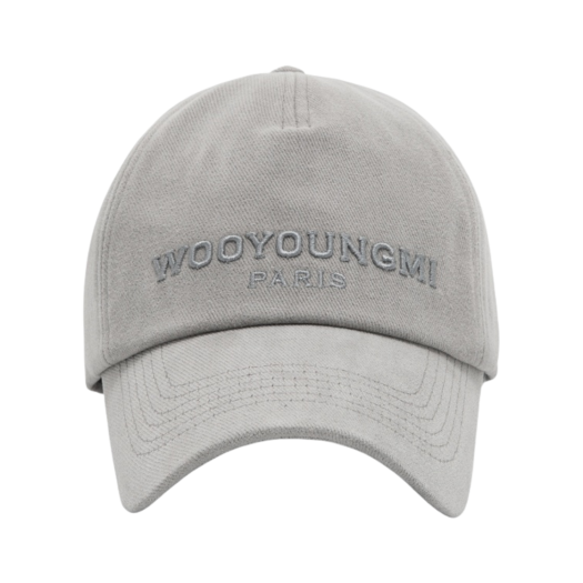 Wooyoungmi Embroidered Ball Cap Gray - 23FW