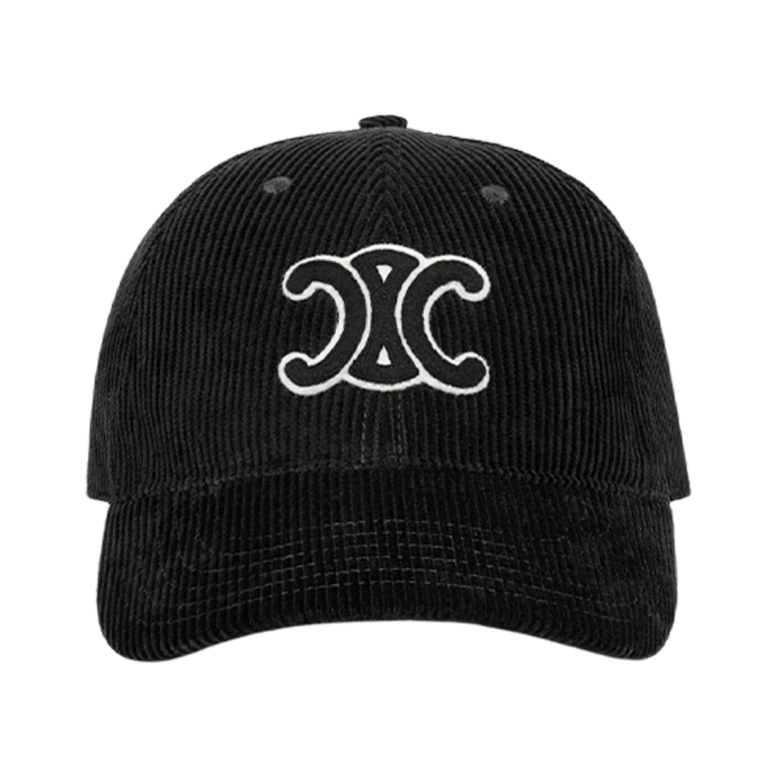 셀린느 트리옹프 베이스볼 캡 코듀로이 블랙(Celine Triomphe Baseball Cap in Corduroy Black) - 2