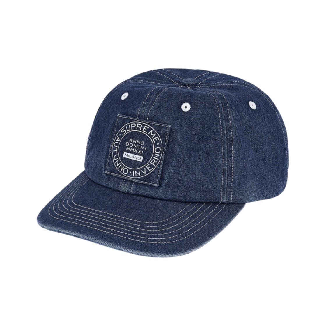 슈프림 밀라노 패치 6-패널 캡 데님 - 21FW(Supreme Milano Patch 6-Panel Denim - 21FW) - 1