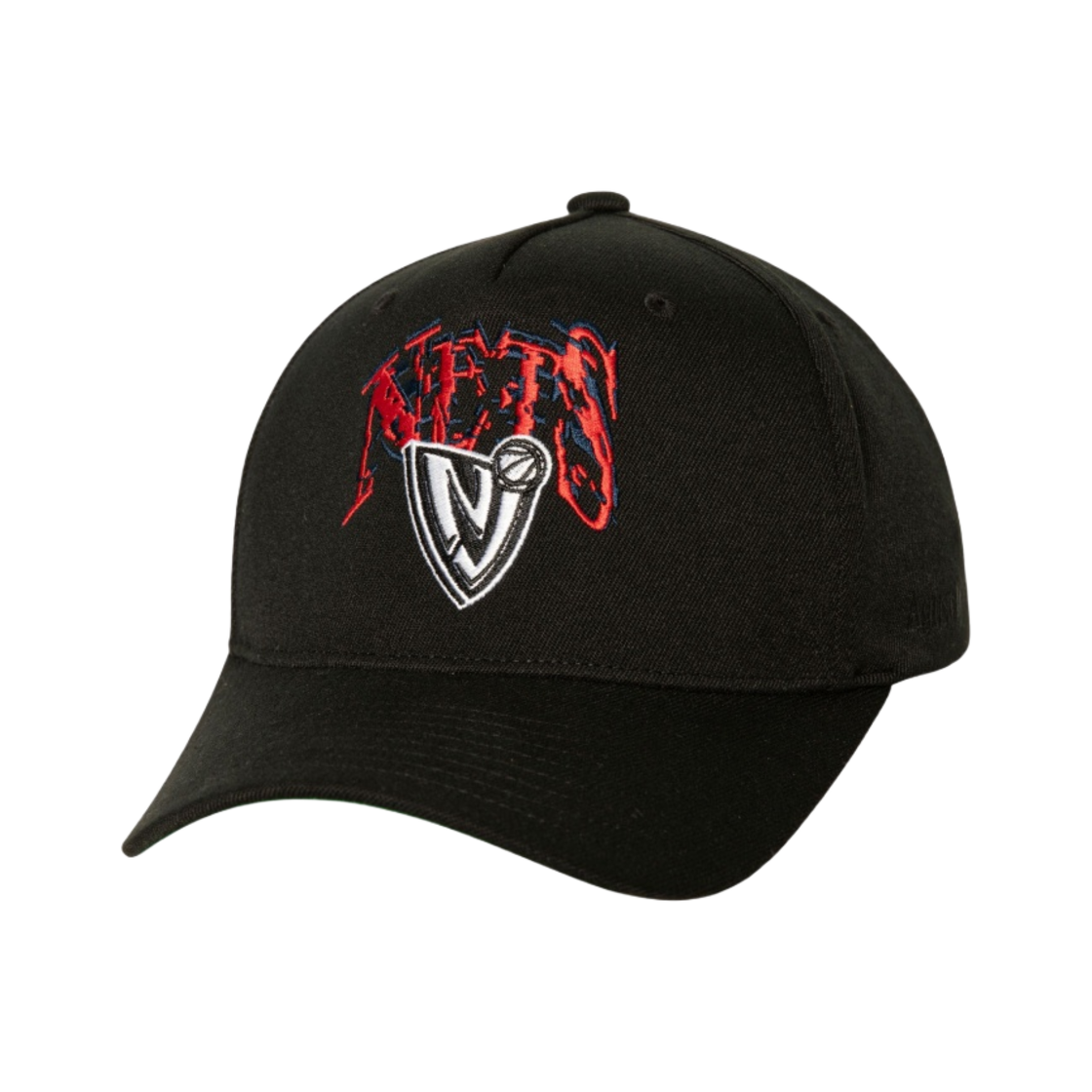 HC2074-NJNBLCK Mitchell & Ness x Suga Glitch Stretch Snapback New Jersey Nets Black