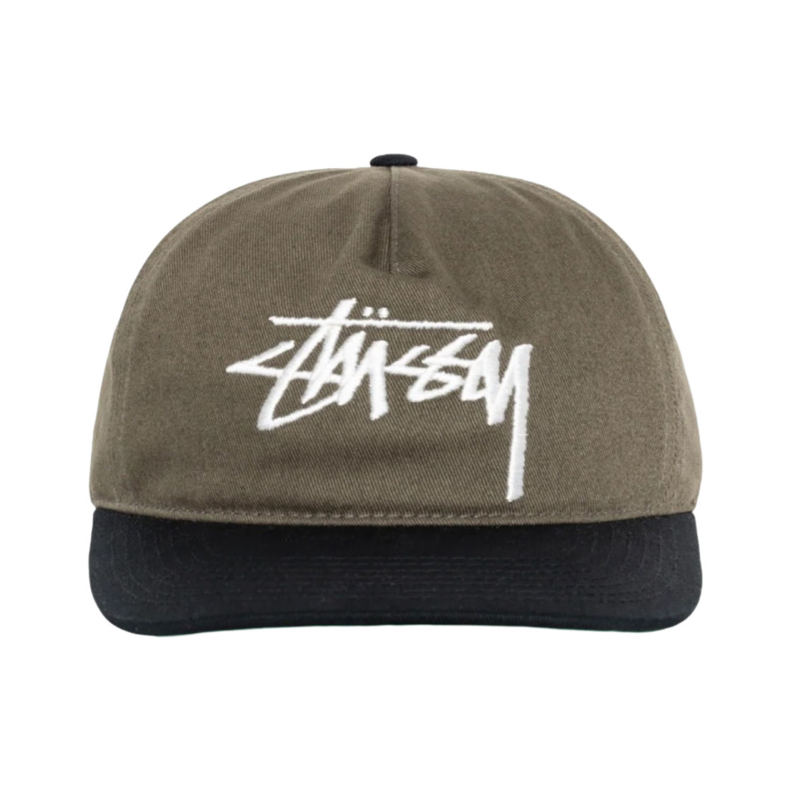 스투시 미드 뎁스 빅 스탁 스냅백 올리브(Stussy Mid-Depth Big Stock Snapback Olive) - 1