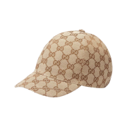 (Kids) Gucci Original GG Canvas Baseball Hat Beige Ebony
