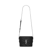 Saint Laurent June Box Bag in Quilted Lambskin Black