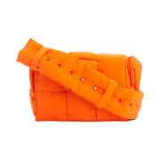 Bottega Veneta Small Padded Tech Cassette Papaya