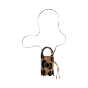 Joseph&Stacey Lucky Pleats Knit Mini Cross Leopard Hello Kitty Tan Brown